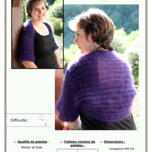 Fiche Kit Tricot Boléro Fluide
