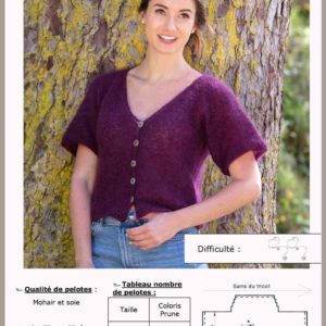 Fiche Kit Tricot Gilet de Claire