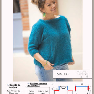 Fiche Kit Tricot Pull Oversize