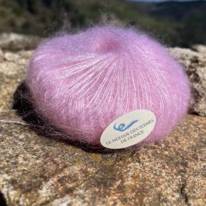 Mohair Soie Rose Poudré